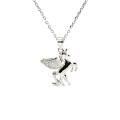 Pandantiv de argint unicorn cu zirconii
