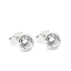 Cercei de argint cu zircon