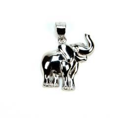 Pandantiv de argint elefant cu zirconiu