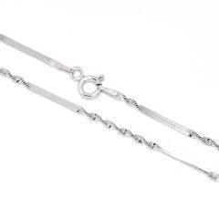 Lanț de argint Twist Alternate 2 mm